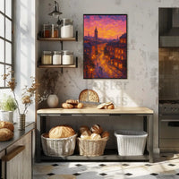Historic European Cityscape: Impressionist Artistic or Pop Culture Poster PosterGoat