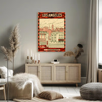 Historic Los Angeles Vintage Travel Poster PosterGoat