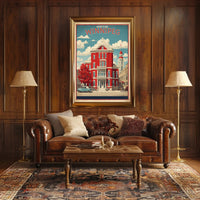 Historic Red-Brick Building in Winnipeg Urban or Cityscape Poster PosterGoat