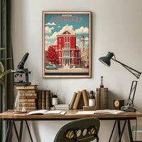 Historic Red-Brick Building in Winnipeg Urban or Cityscape Poster PosterGoat