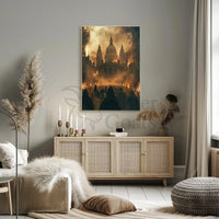 Historical Drama in Fiery Protest Poster PosterGoat