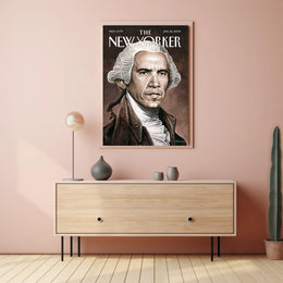 Historical Figure Meets Modern Persona in Artistic Portrait Poster PosterGoat