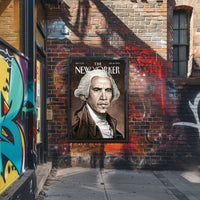 Historical Figure Meets Modern Persona in Artistic Portrait Poster PosterGoat