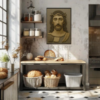 Historical Jesus Cut-Paper Collage Artistic Poster PosterGoat