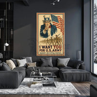 Historical Uncle Sam World War I Recruitment Poster PosterGoat