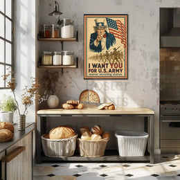 Historical Uncle Sam World War I Recruitment Poster PosterGoat