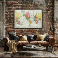 Historical World Map Colonial Territories Historical Poster PosterGoat