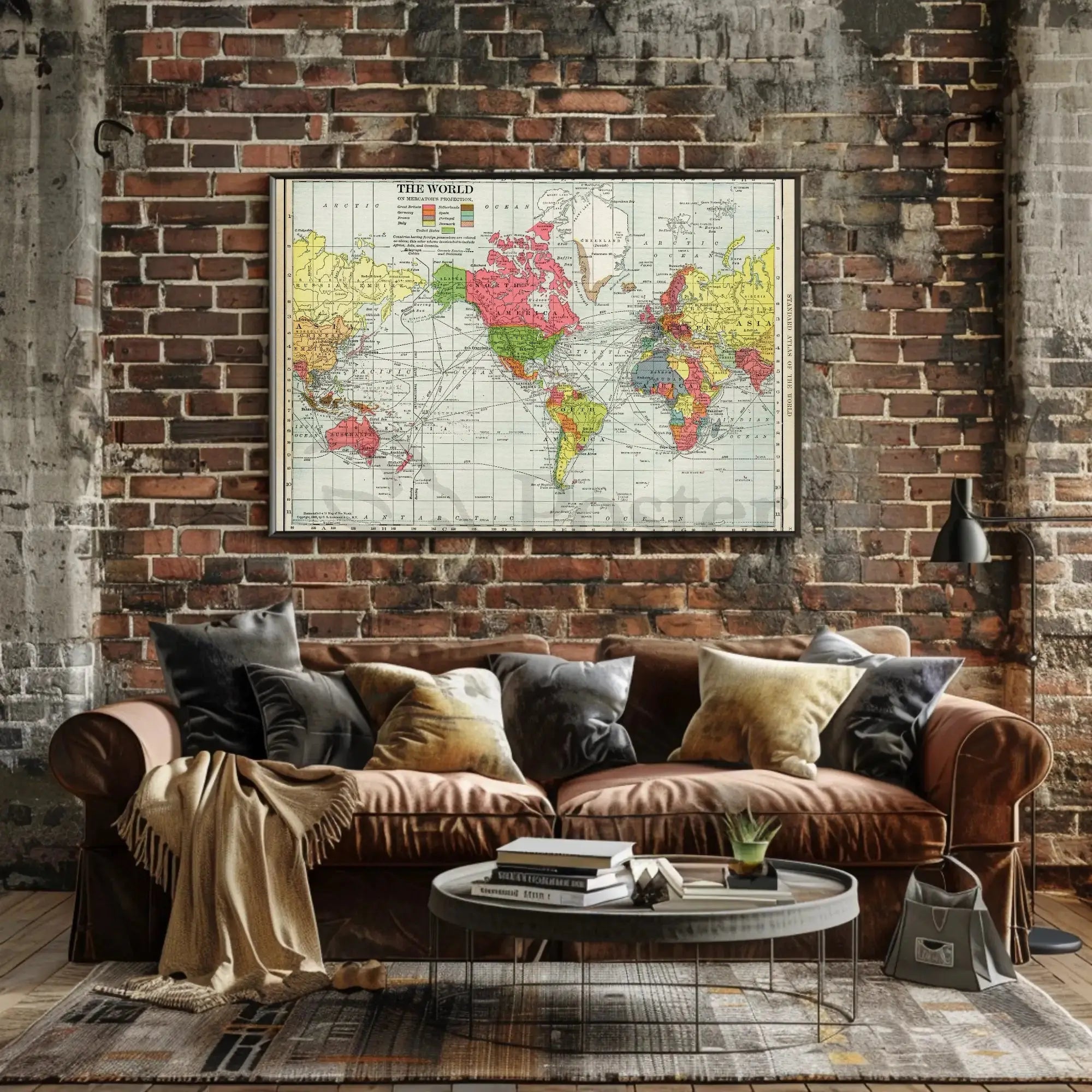 Historical World Map Colonial Territories Historical Poster PosterGoat