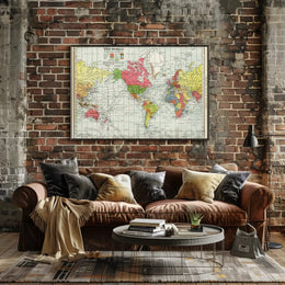 Historical World Map Colonial Territories Historical Poster PosterGoat