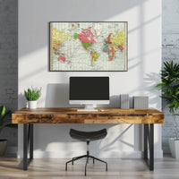 Historical World Map Colonial Territories Historical Poster PosterGoat