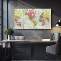 Historical World Map Colonial Territories Historical Poster PosterGoat