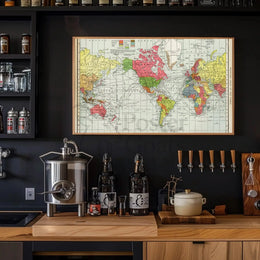 Historical World Map Colonial Territories Historical Poster PosterGoat