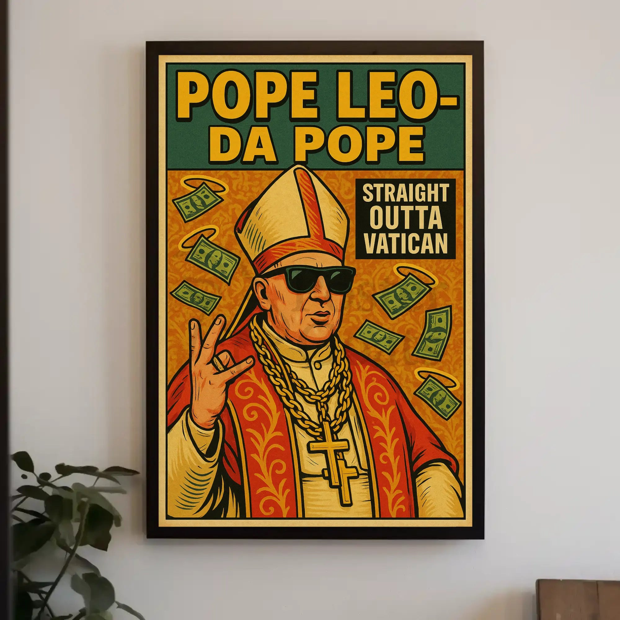 Holy Humor: Pop Art Style Cultural Heritage Poster PosterGoat