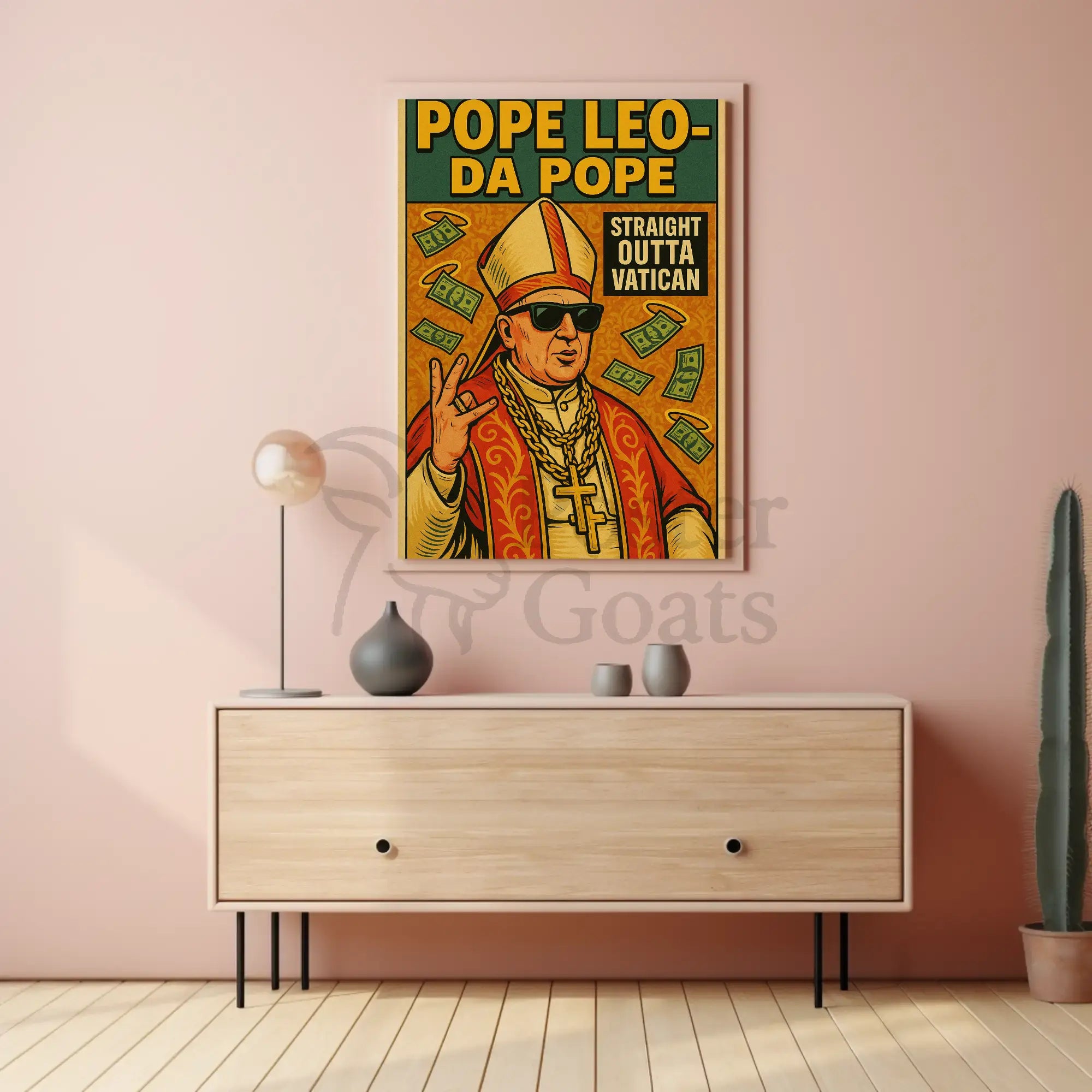 Holy Humor: Pop Art Style Cultural Heritage Poster PosterGoat