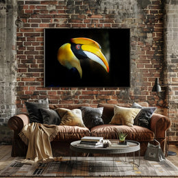 Hornbill in Tropical Habitat Animal Poster PosterGoat