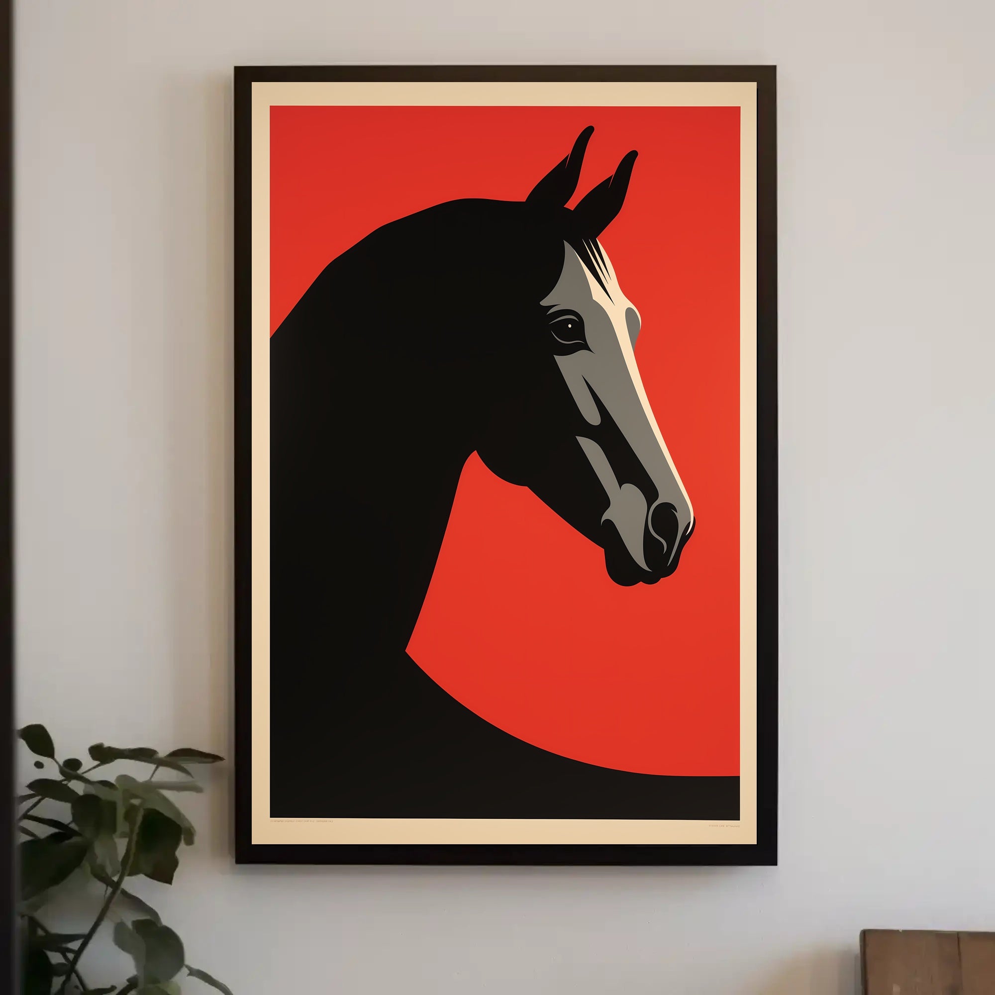 Horse Head Abstract Design Art Print - Abstract or Artistic Poster PosterGoat