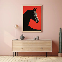 Horse Head Abstract Design Art Print - Abstract or Artistic Poster PosterGoat