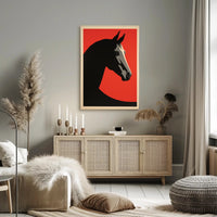 Horse Head Abstract Design Art Print - Abstract or Artistic Poster PosterGoat