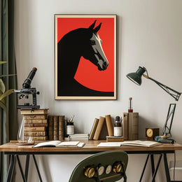 Horse Head Abstract Design Art Print - Abstract or Artistic Poster PosterGoat