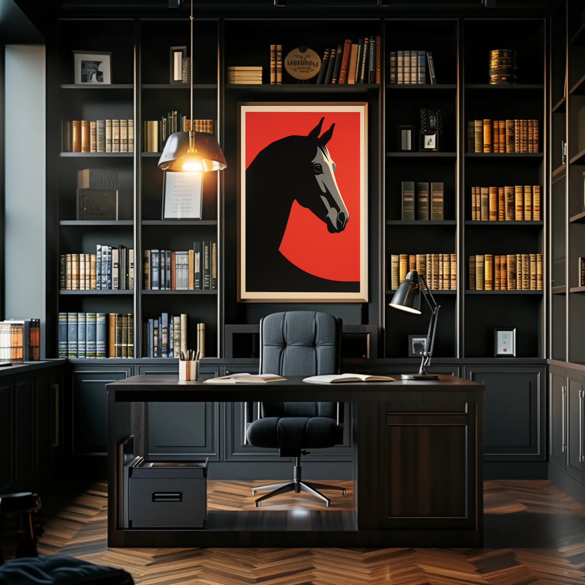 Horse Head Abstract Design Art Print - Abstract or Artistic Poster PosterGoat
