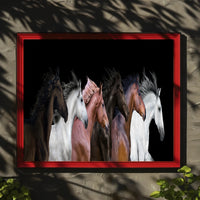 Horses in Motion Gallery Art Print - Animal Poster PosterGoat