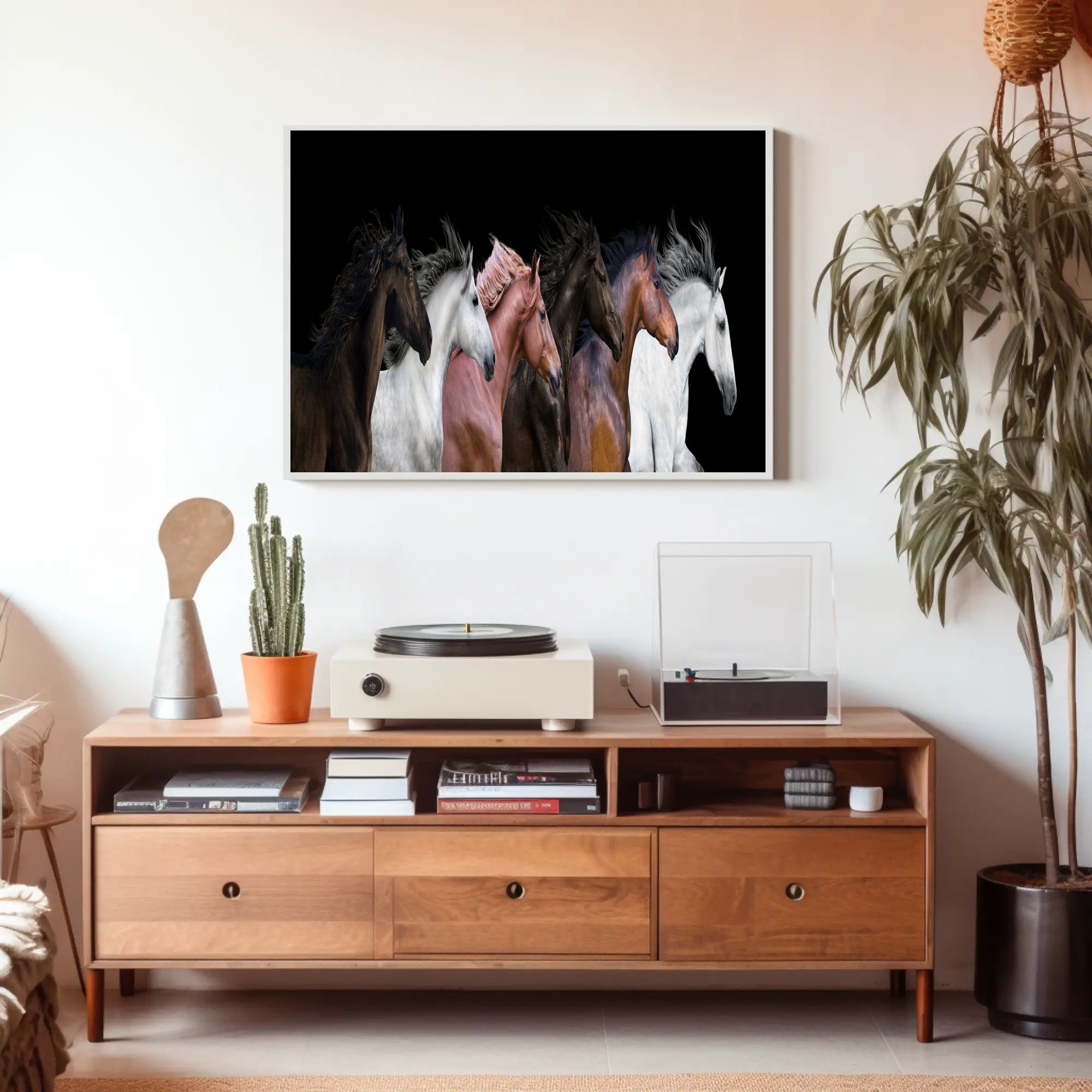 Horses in Motion Gallery Art Print - Animal Poster PosterGoat