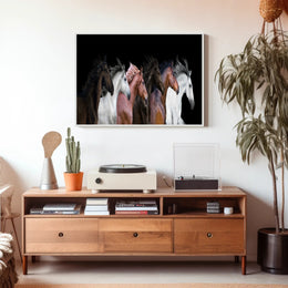Horses in Motion Gallery Art Print - Animal Poster PosterGoat