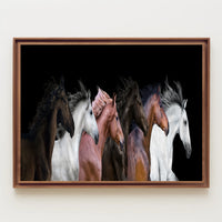 Horses in Motion Gallery Art Print - Animal Poster PosterGoat