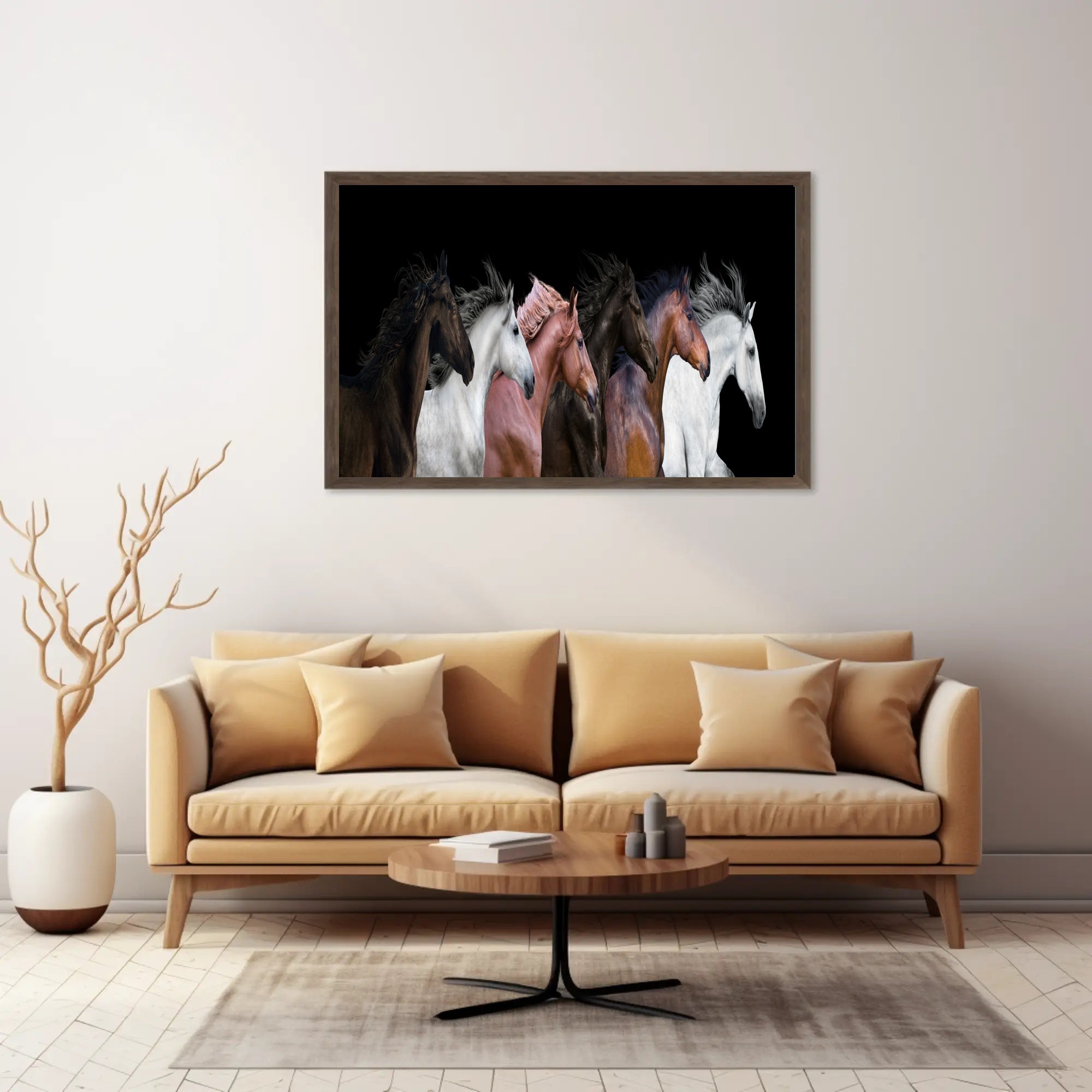 Horses in Motion Gallery Art Print - Animal Poster PosterGoat