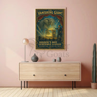 Houdini's Vanishing Elephant Illusion: Vintage Magic Poster PosterGoat