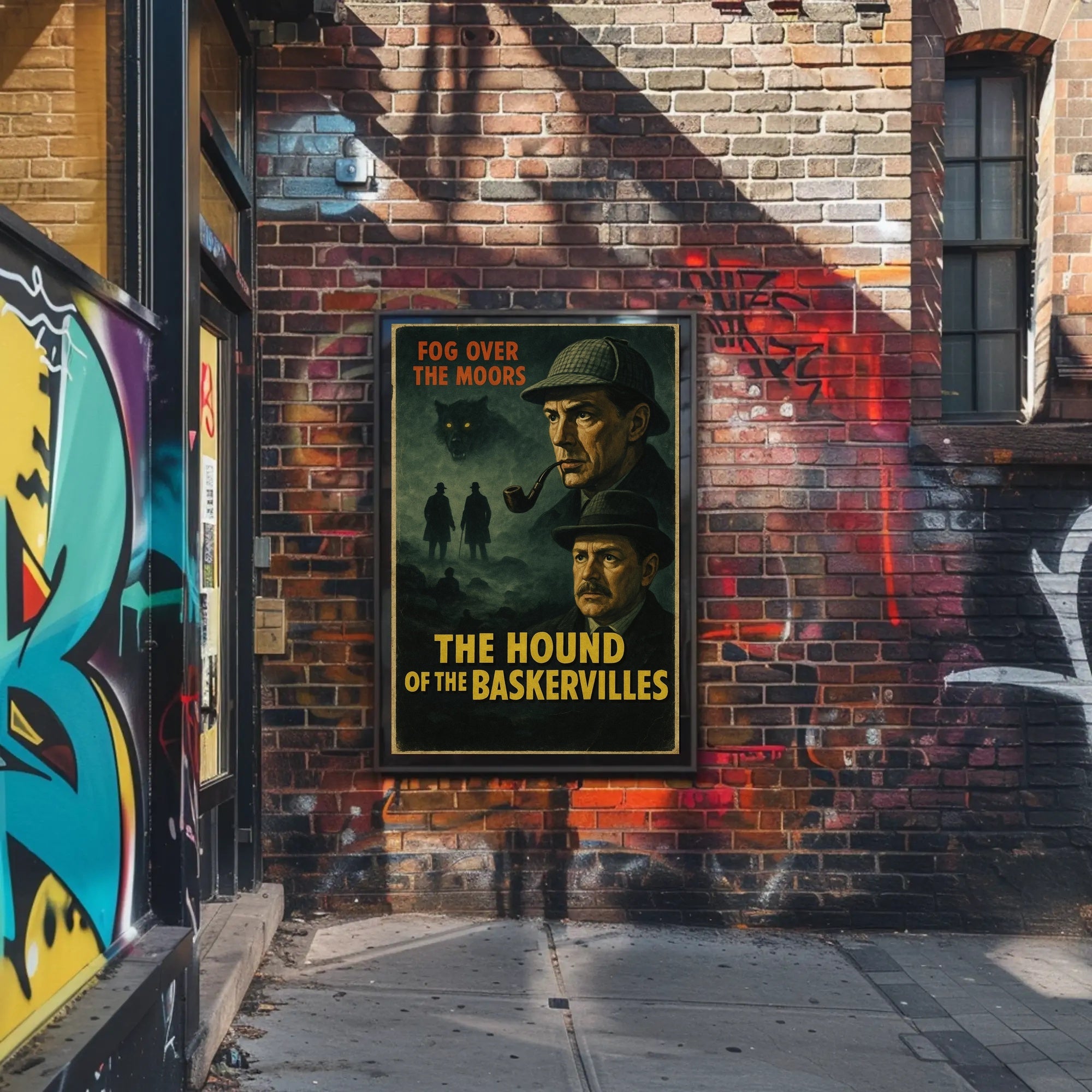 Hound of the Baskervilles Mystery Art Poster PosterGoat