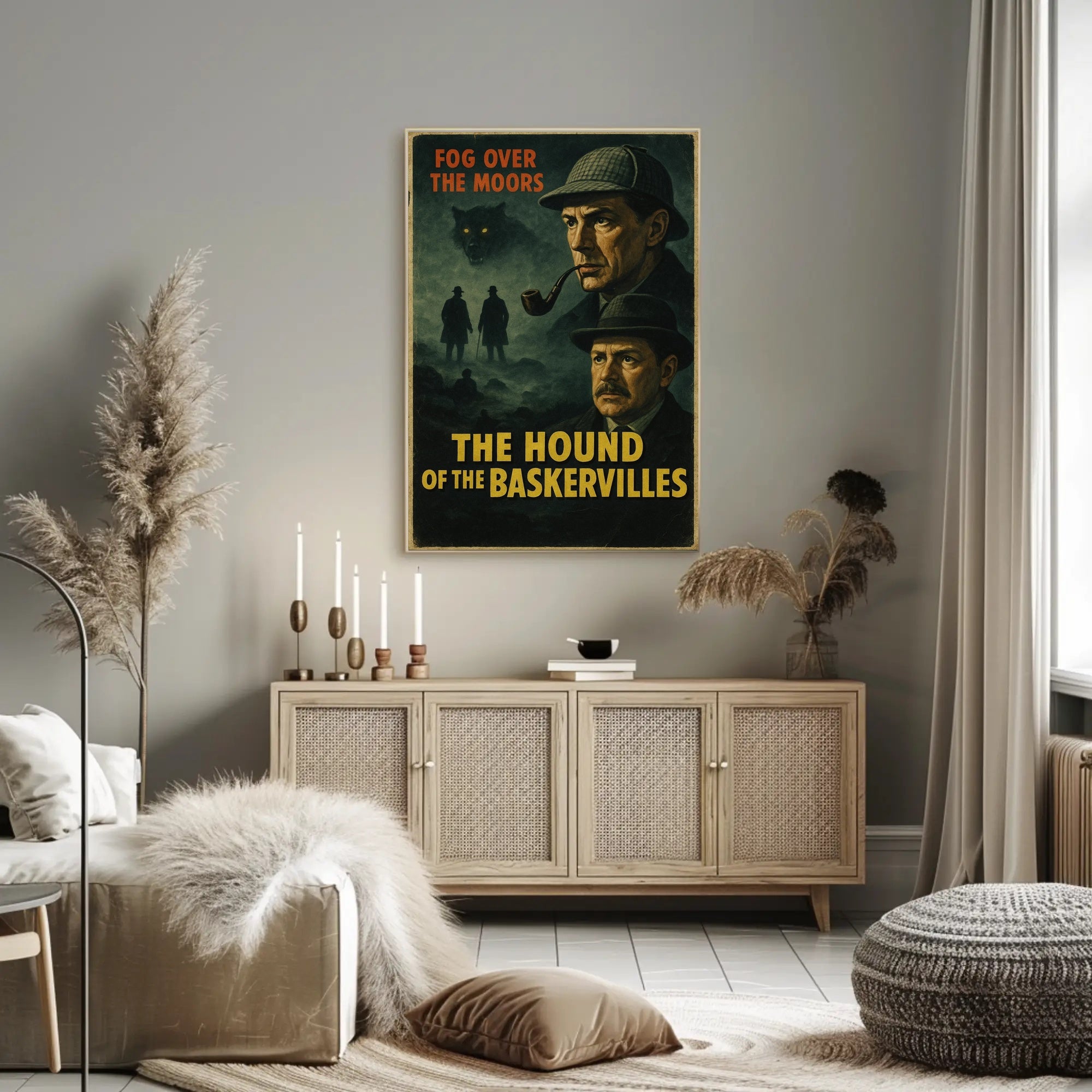 Hound of the Baskervilles Mystery Art Poster PosterGoat