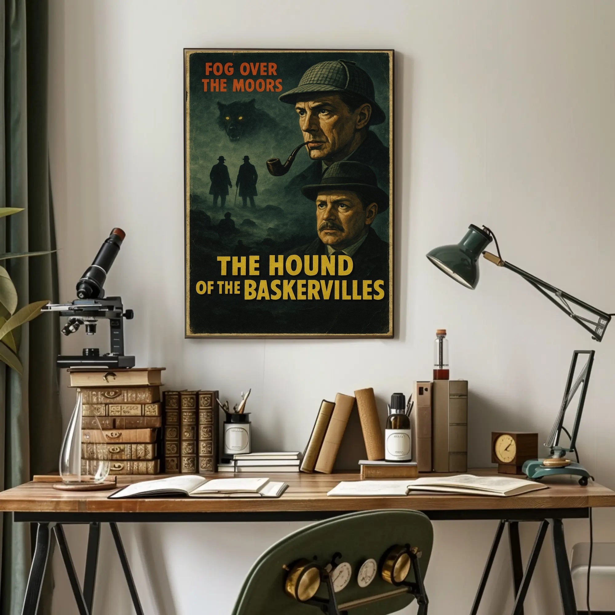 Hound of the Baskervilles Mystery Art Poster PosterGoat