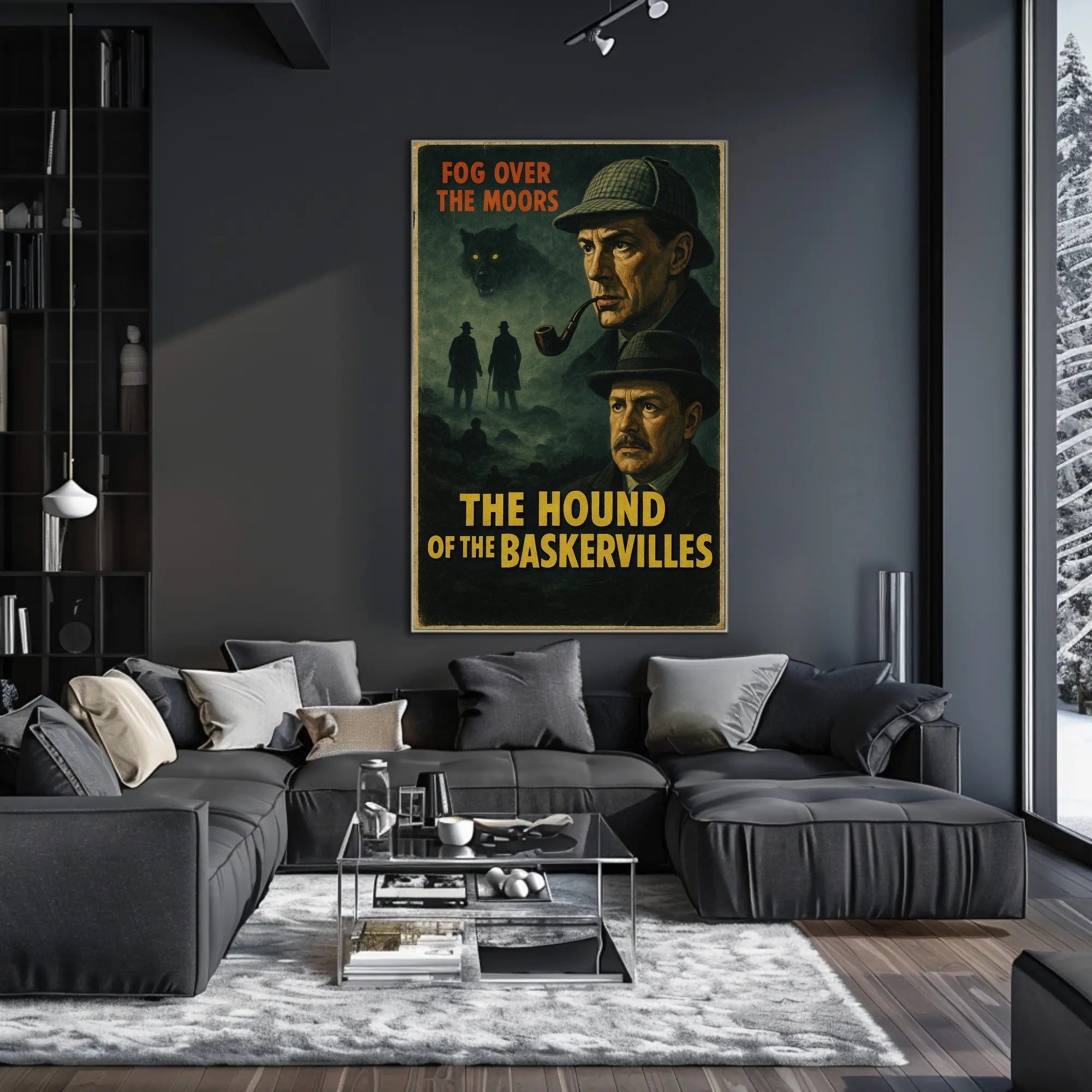 Hound of the Baskervilles Mystery Art Poster PosterGoat