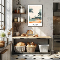 Hua Hin Serene Beach Vintage Travel Poster PosterGoat