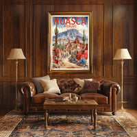 Huasca de Ocampo Watercolor Travel Poster PosterGoat