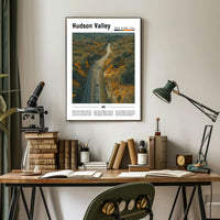 Hudson Valley Winding Road Travel Poster PosterGoat
