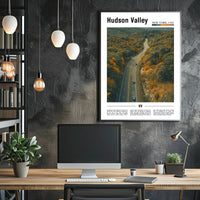 Hudson Valley Winding Road Travel Poster PosterGoat