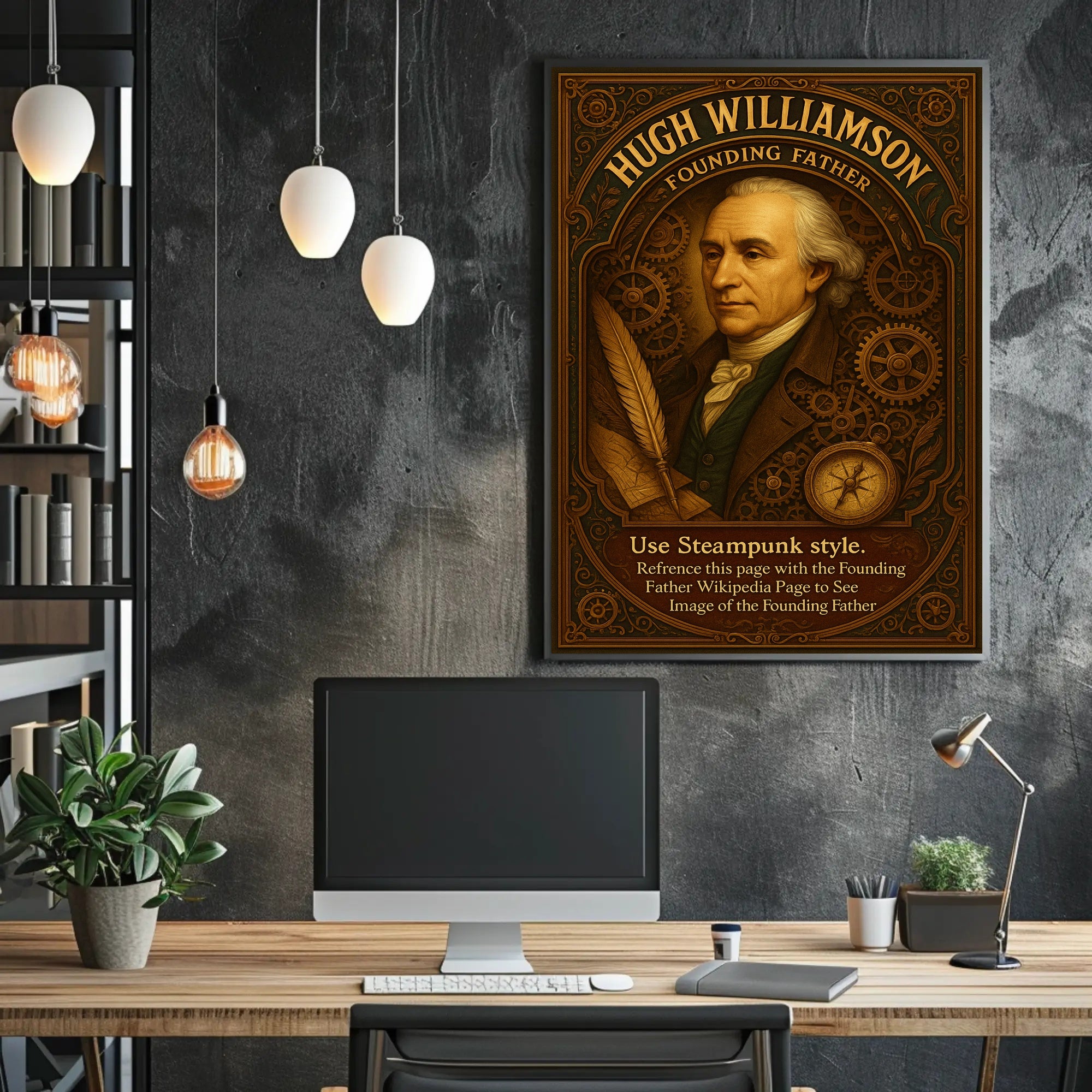 Hugh Williamson Founding Father Poster PosterGoat