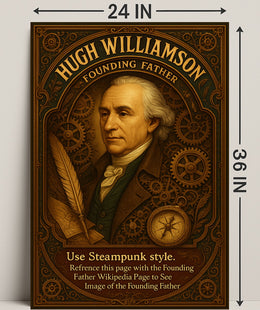 Hugh Williamson Founding Father Poster PosterGoat