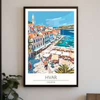 Hvar Croatia Coastal Vibes Travel Poster PosterGoat
