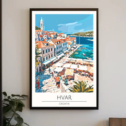 Hvar Croatia Coastal Vibes Travel Poster PosterGoat