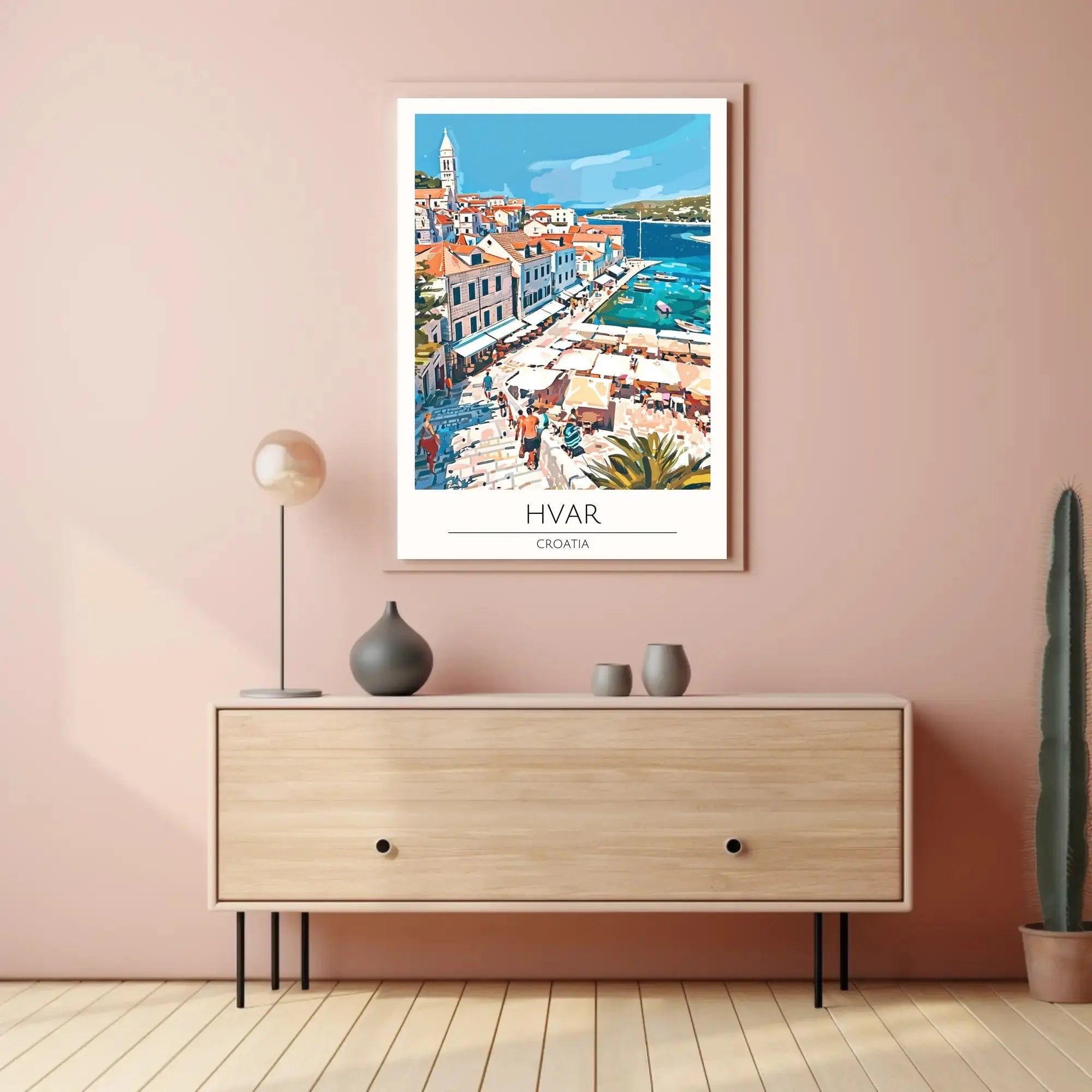 Hvar Croatia Coastal Vibes Travel Poster PosterGoat
