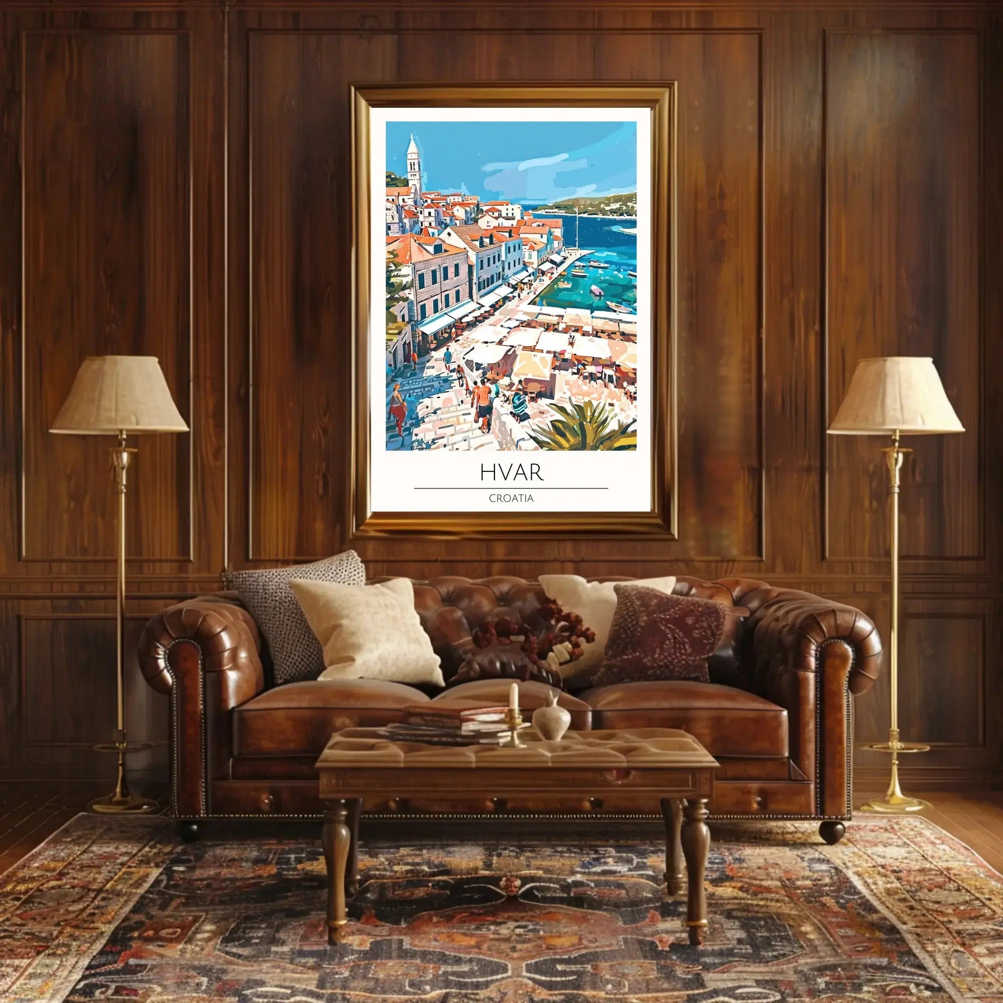 Hvar Croatia Coastal Vibes Travel Poster PosterGoat