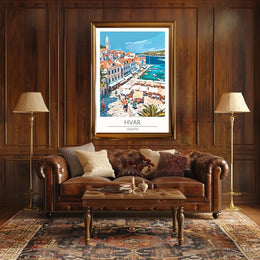 Hvar Croatia Coastal Vibes Travel Poster PosterGoat