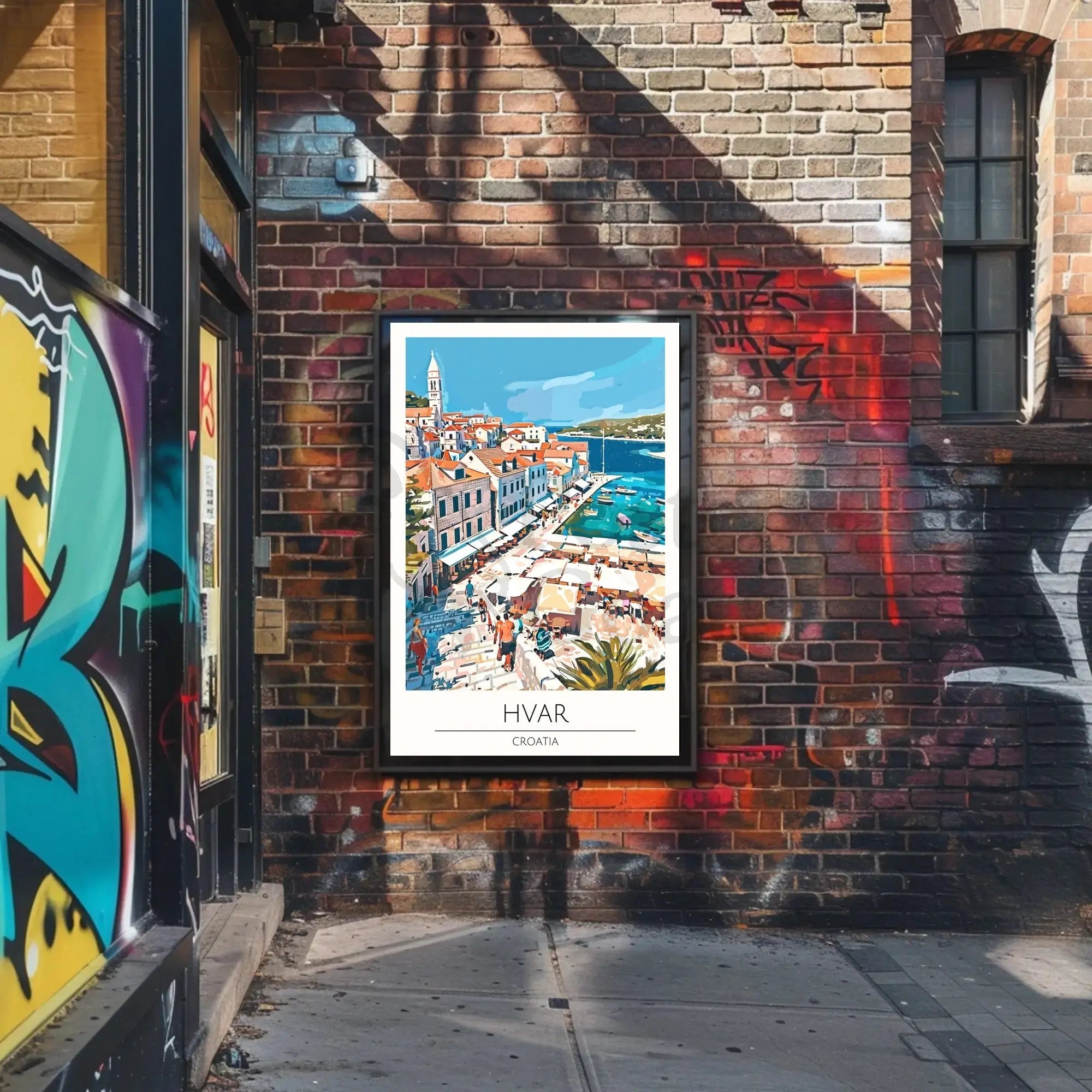 Hvar Croatia Coastal Vibes Travel Poster PosterGoat