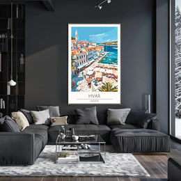 Hvar Croatia Coastal Vibes Travel Poster PosterGoat