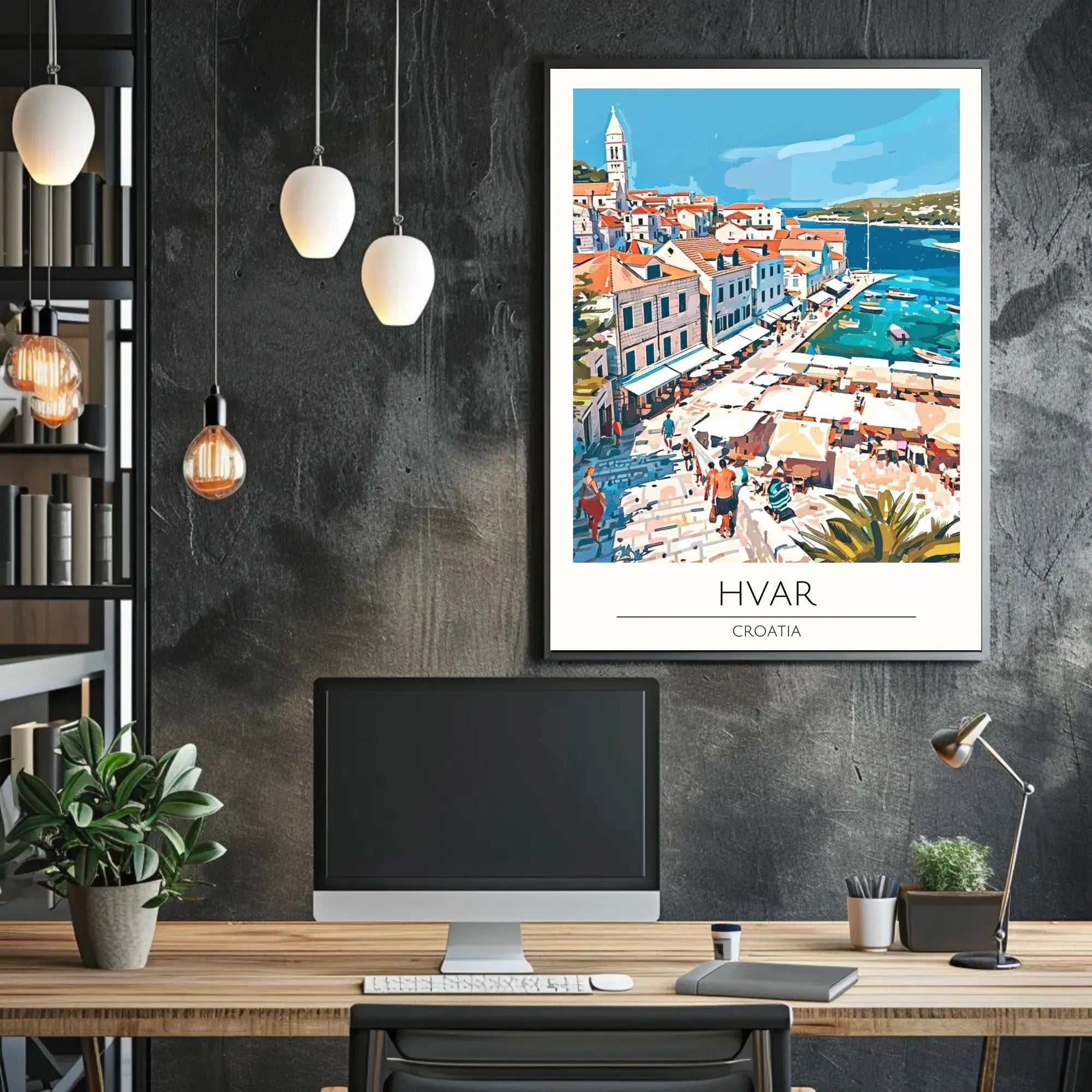 Hvar Croatia Coastal Vibes Travel Poster PosterGoat