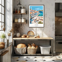 Hvar Croatia Coastal Vibes Travel Poster PosterGoat