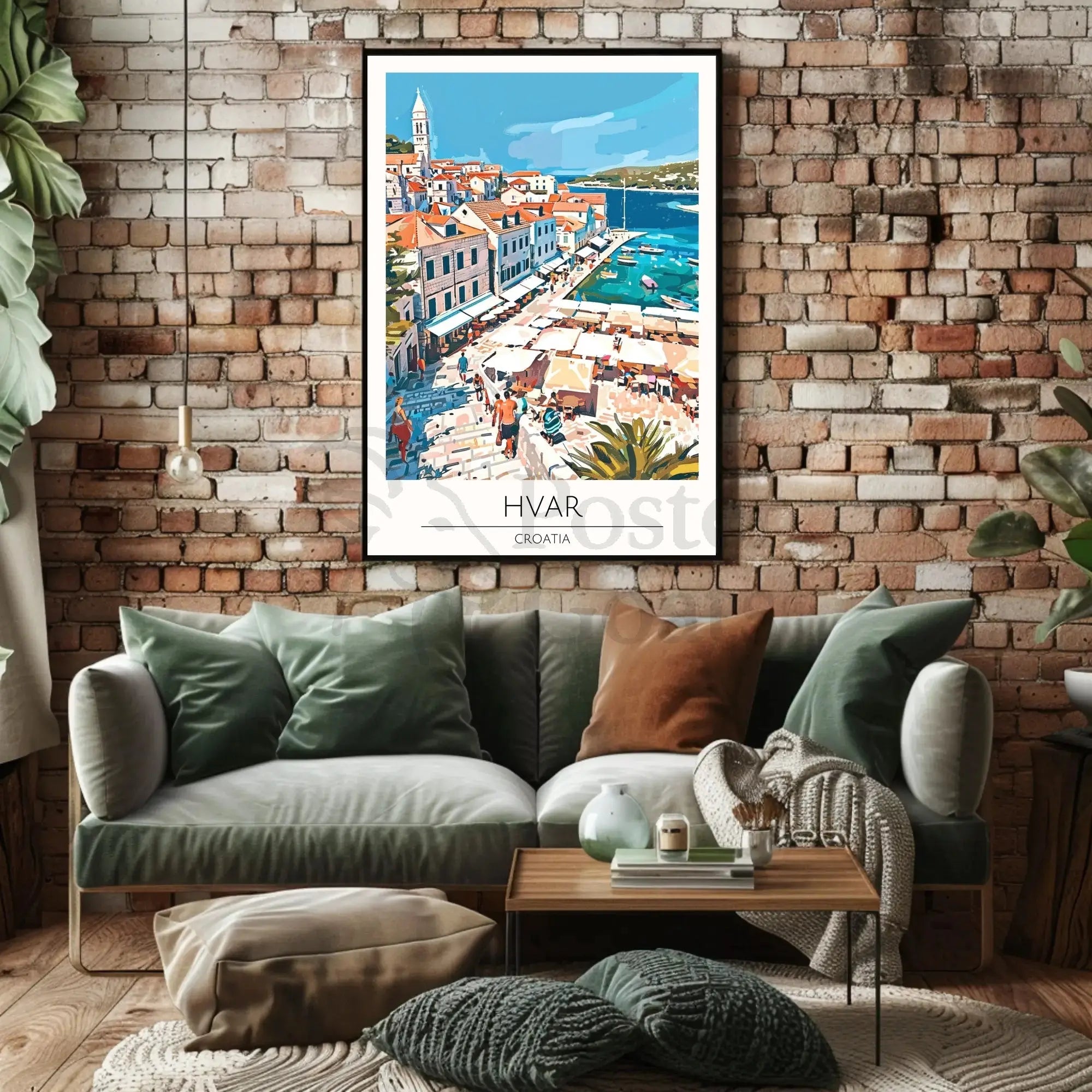 Hvar Croatia Coastal Vibes Travel Poster PosterGoat